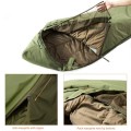 MT Defence 4 and Tropen Patrol mummy sleeping bag system with bivy cover and compression sack, size L, camouflage