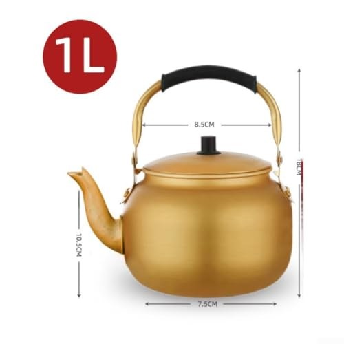 zeroupshop 1L Multi-Purpose Aluminium Pot for Tea, Milk, Juice, Flower Tea and Rice Wine-1