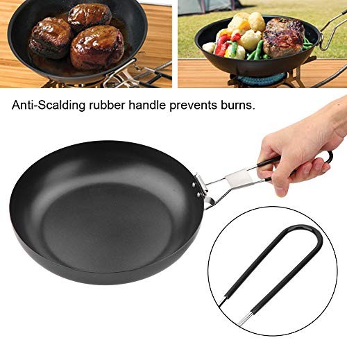 Natudeco Camping Frying Pan with Foldable Handle, Non-Stick Skillet-2