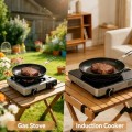 Natudeco Camping Frying Pan with Foldable Handle, Non-Stick Skillet