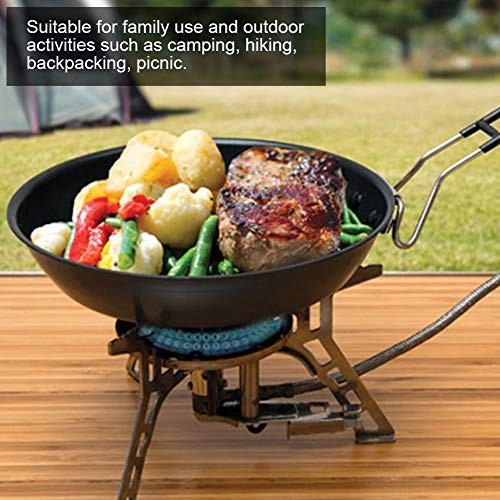 Natudeco Camping Frying Pan with Foldable Handle, Non-Stick Skillet-4
