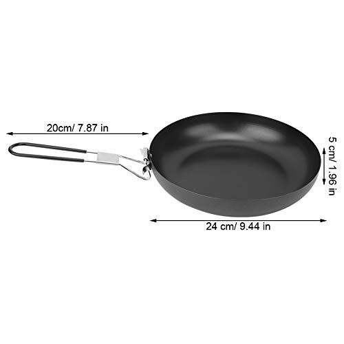 Natudeco Camping Frying Pan with Foldable Handle, Non-Stick Skillet-6