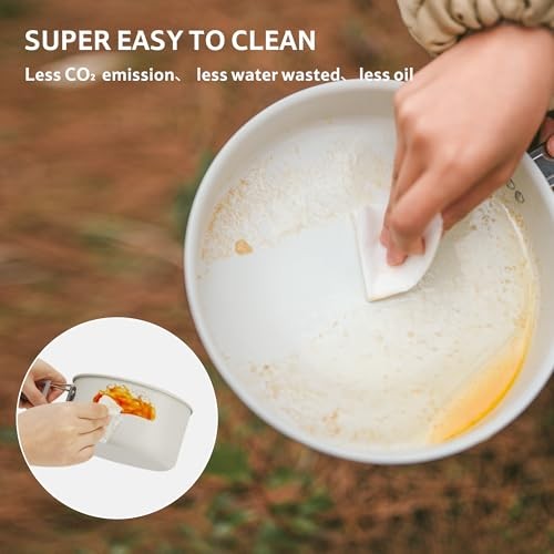 Naturehike 1.4L Camping Cookware Kit with Frying Pan, Kettle and Mesh Bag-3