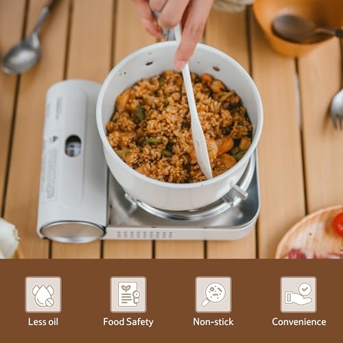 Naturehike 1.4L Camping Cookware Kit with Frying Pan, Kettle and Mesh Bag-4