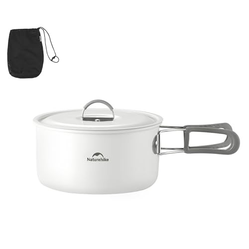Naturehike 1.4L Camping Cookware Kit with Frying Pan, Kettle and Mesh Bag