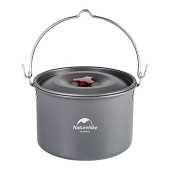 Naturehike Camping Soup Pot with Lid, Grey 4L