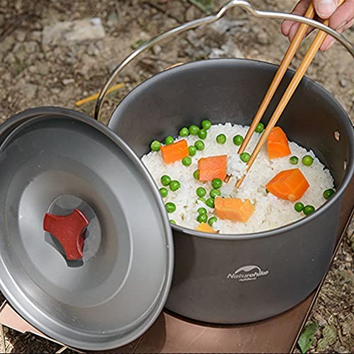 Naturehike Camping Soup Pot with Lid, Grey 4L-4