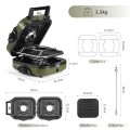 Naturehike Folding 2-Burner Camping Gas Stove, Black - Standard