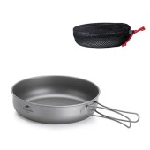 Naturehike Titanium Frying Pan, 17cm, Foldable Handle