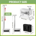 NBYTLT Collapsible Camping Tent Wood Stove with 8 Chimney, Carry Bag and Ash Grate