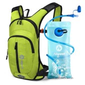 Nepest Hydration Pack Backpack with 2L Water Bladder, Lightweight Hydration Backpack, Green