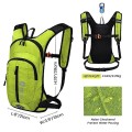 Nepest Hydration Pack Backpack with 2L Water Bladder, Lightweight Hydration Backpack, Green