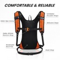 Nepest Hydration Pack Backpack with 2L Water Bladder, Lightweight Water Backpack, Orange
