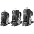 Night Cat 70L Hiking Backpack Rucksack, Black, with Rain Cover