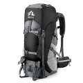 Night Cat 70L Hiking Backpack Rucksack, Black, with Rain Cover