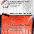Noamus 6 Pack Emergency Survival Sleeping Bags with Whistle