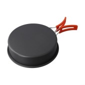 Aetluxery Medium Non-stick Camping Frying Pan with Foldable Handle and Storage Bag
