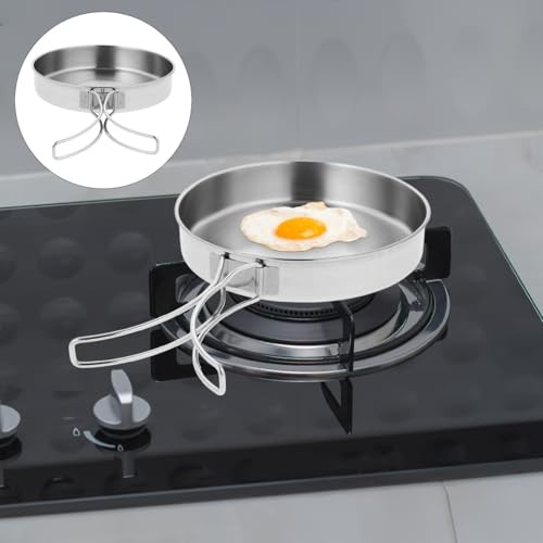 NUOBESTY Portable Frying Pan with Lid and Folding Handle-6