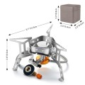 Odoland 3500W Windproof Camping Gas Stove, Grey
