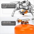 Odoland 3500W Windproof Camping Gas Stove, Grey