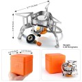 Odoland 3500W Windproof Portable Collapsible Camping Gas Stove with Piezo Ignition
