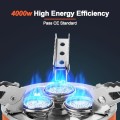 Odoland 4000W windproof adjustable camping stove with EVA box