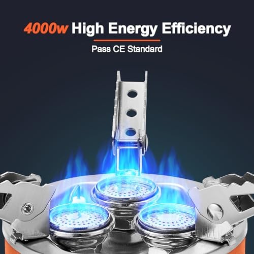 Odoland 4000W windproof adjustable camping stove with EVA box-1