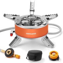 Odoland 4000W windproof adjustable camping stove with EVA box