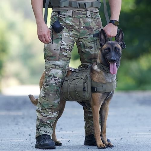 OneTigris Dog Pack Backpack Saddle Bag for Medium and Large Dogs, Ranger Green-4