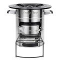 onlyfire Stainless Steel Rocket Stove Portable Camp Stove, Silver