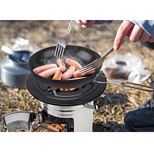 onlyfire Stainless Steel Rocket Stove Portable Camp Stove, Silver-6