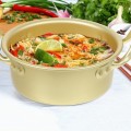 Operitacx Double Handle Ramen Pot with Spoon and Chopsticks, 8.66 x 6.30 x 2.76 in