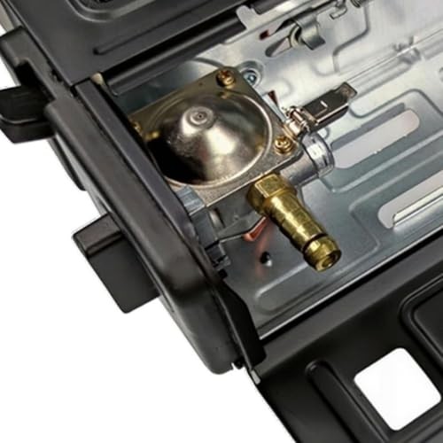 ORGANIZED Portable Single Burner Camping Stove with 4 Butane Gas Canisters, Automatic Ignition, Heat Control, Black-5