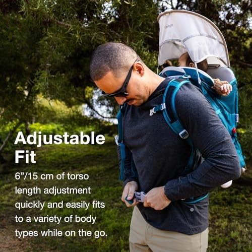 Osprey Poco Deluxe Child Carrier with Built-in Sunshade, Black-3