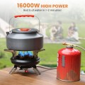 GEEKHOM 16000W Portable Foldable Windproof Gas Stove with Piezo Ignition