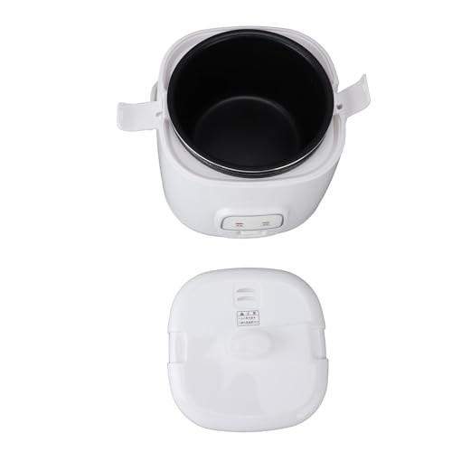 OVAQUIXI 2L Portable Car Rice Cooker with Dual Safety Clasps