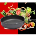 Prettyia 22cm Aluminium Camping Frying Pan with Folding Handle