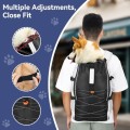 Pawaboo Dog Backpack Carrier for Small and Medium Dogs, Large, Adjustable Breathable Mesh with Chest and Waist Belt