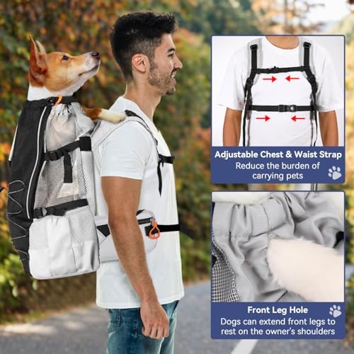 Pawaboo Dog Backpack Carrier for Small and Medium Dogs, XS-3