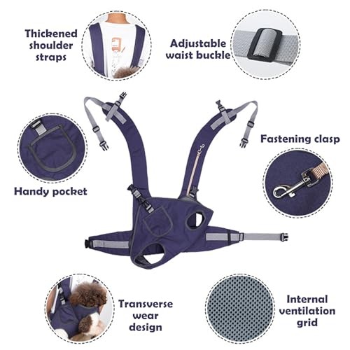 Woolala Pet Backpack Carrier for Cats and Dogs, Size S, Legs-Out Travel Bag with Breathable Mesh-1