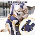 Woolala Pet Backpack Carrier for Cats and Dogs, Size S, Legs-Out Travel Bag with Breathable Mesh