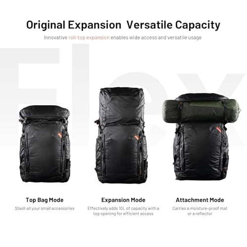 PGYTECH OnePro Flex 50L+ Camera Insert Bag L, Black-3