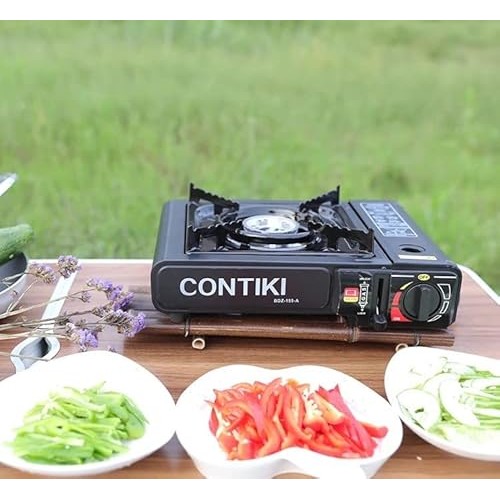 Easy Shopping Portable Single Burner Camping Gas Stove with Carry Case and 4 Butane Canisters-6