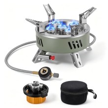 Makdly Portable Camping Stove 11000W with Piezo Ignition and EVA Carry Case