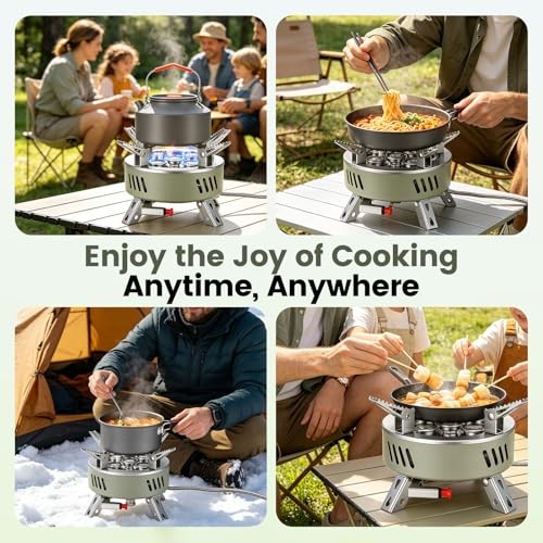 Makdly Portable Camping Stove 11000W with Piezo Ignition and EVA Carry Case-7