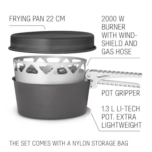Primus Essential Plus Camping Stove Set with 1.3 L LiTech Pot-2