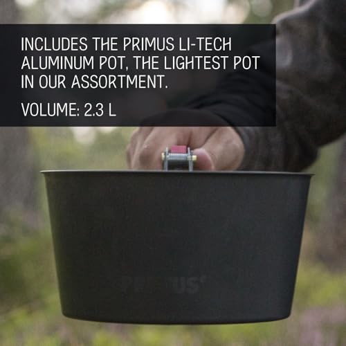 Primus Essential Plus Camping Stove Set with 2.3 L LiTech Pot-3