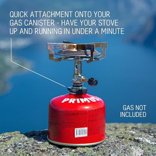 Primus MimerStove Gas Camping Stove, Silver, Standard Size-1