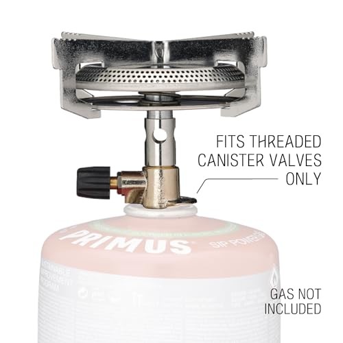 Primus MimerStove Gas Camping Stove, Silver, Standard Size-4