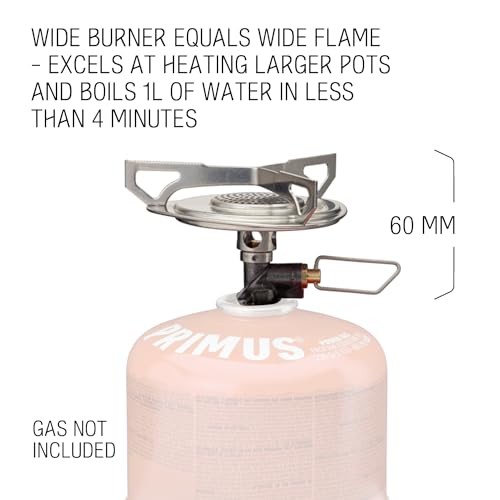 Primus Essential Trail Portable Gas Stove with Piezo Igniter, 2500 W-6